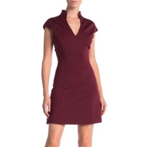 Alexia Admor V-Neck Solid Knit Dress Small NWT - Picture 1 of 3